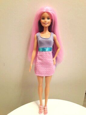 Barbie Color Surprise Doll - Long Pastel Pink, Purple, Blue Hair - 2018 FHX00
